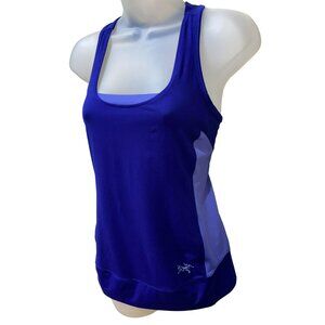 Arcteryx Womens S/P Racerback Tank Top Blue Athletic Shirt For Running/Hiking -